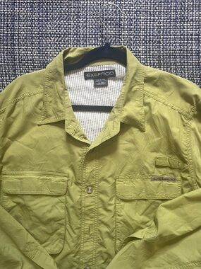 Exofficio Men’s Lime Green fly fishing shirt